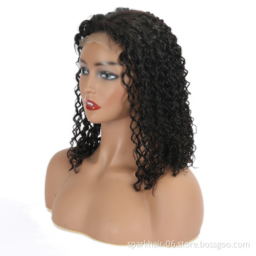 Mink Curly Bob Wig Human Hair Lace Front Wigs,Short Bob Wigs Human Hair Vendor,Transparent HD Lace Wig Straight Body Deep Wave